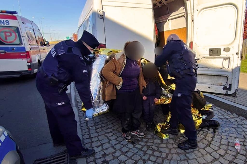 В Польше задержаны курьеры, перевозившие нелегальных мигрантов