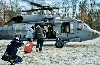Доставка сердца вертолетом из Белостока в Гданьск