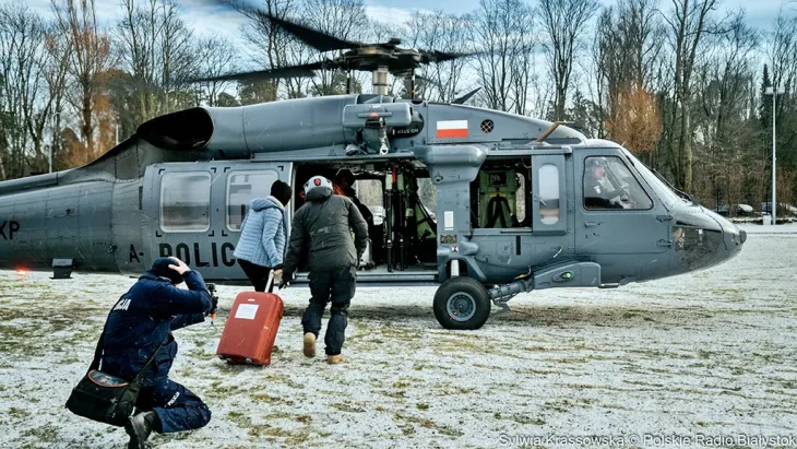 Доставка донорского сердца вертолетом из Белостока в Гданьск