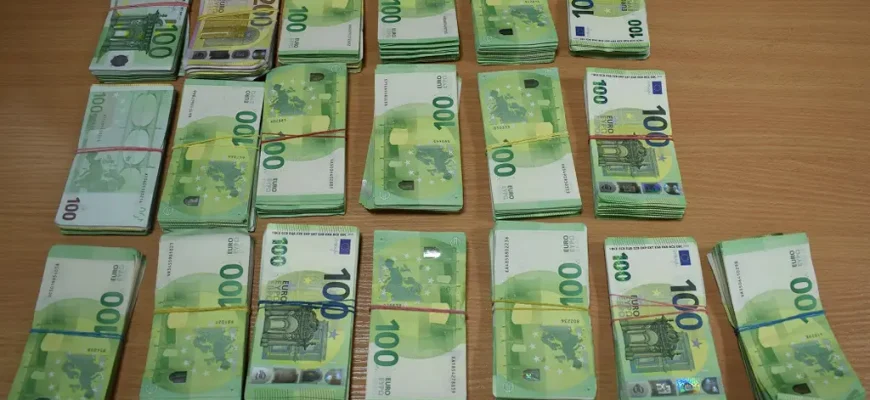 Несколько сотен тысяч евро на столе